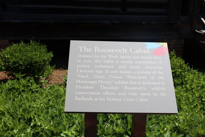 Roosevelt's Cabin Marker image. Click for full size.