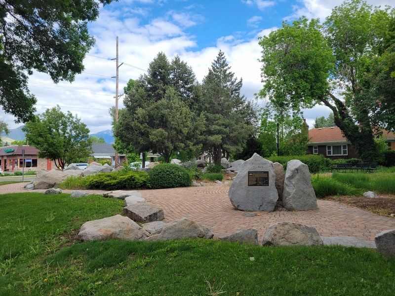 First Encampment in the Salt Lake Valley Marker image. Click for full size.