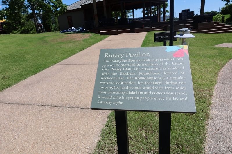 The Rotary Pavilion Marker. Click for full size. The Rotary Pavilion Marker image. Click for full size.