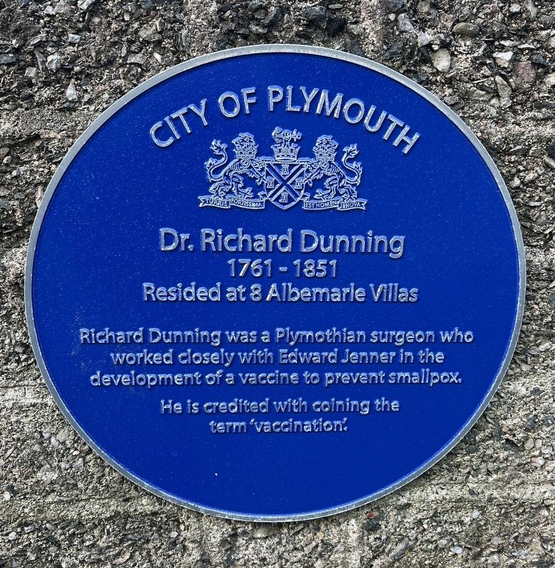 Richard Dunning 1761-1851 Marker. Click for full size. Richard Dunning 1761-1851 Marker image. Click for full size.