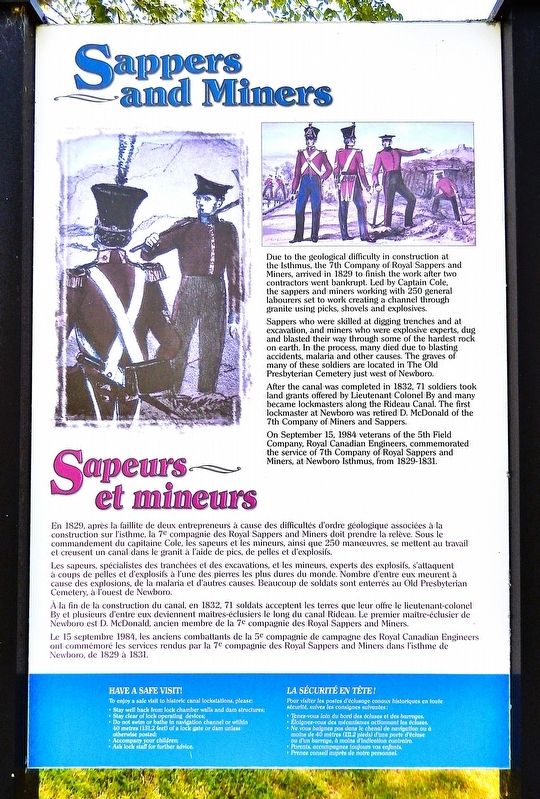 Sappers and Miners / Sapeurs et mineurs Marker image. Click for full size.