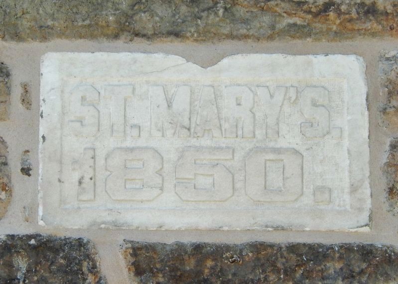 St. Mary's Anglican Church Cornerstone image. Click for full size.