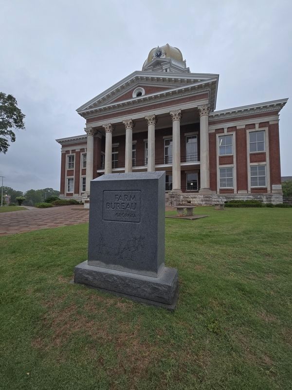 Georgia Farm Bureau Marker at the 1903 Bartow County Courthouse. Click for full size. Georgia Farm Bureau Marker at the 1903 Bartow County Courthouse image. Click for full size.