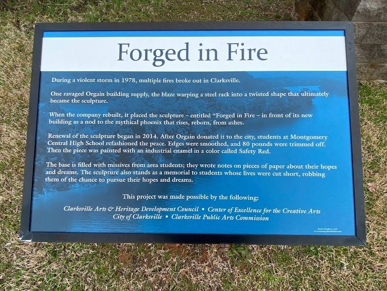 Forged in Fire Marker image. Click for full size.