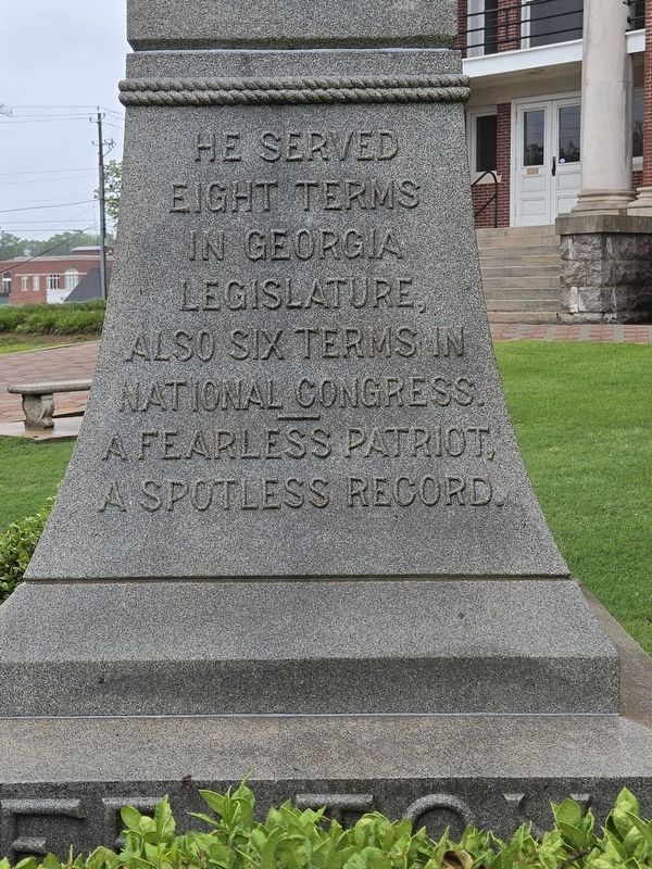 William Harrell Felton Monument, northeast side image. Click for full size.