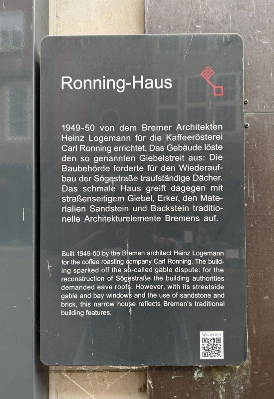 Ronning-Haus Marker image. Click for full size.