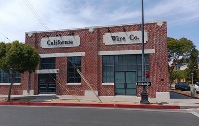 California Wire Company Building and Marker. Click for full size. California Wire Company Building and Marker image. Click for full size.