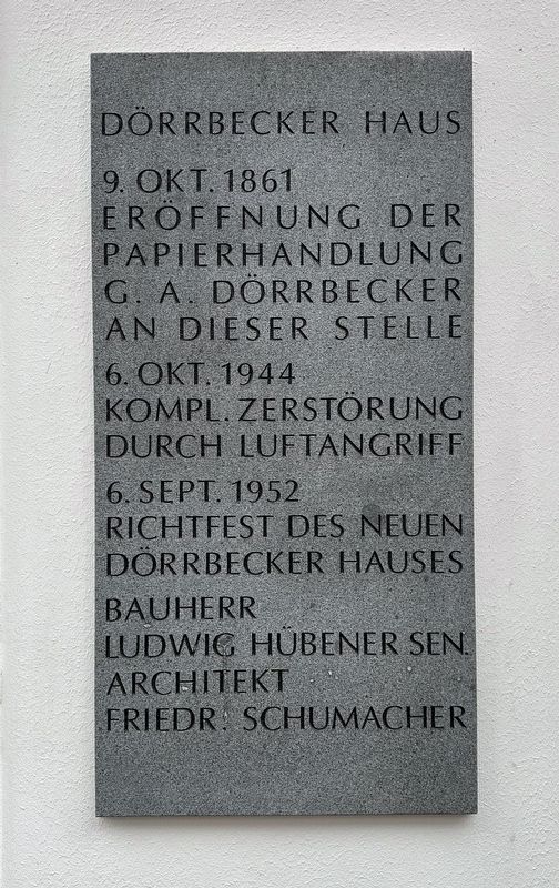 D�rrbecker Haus Marker image. Click for full size.