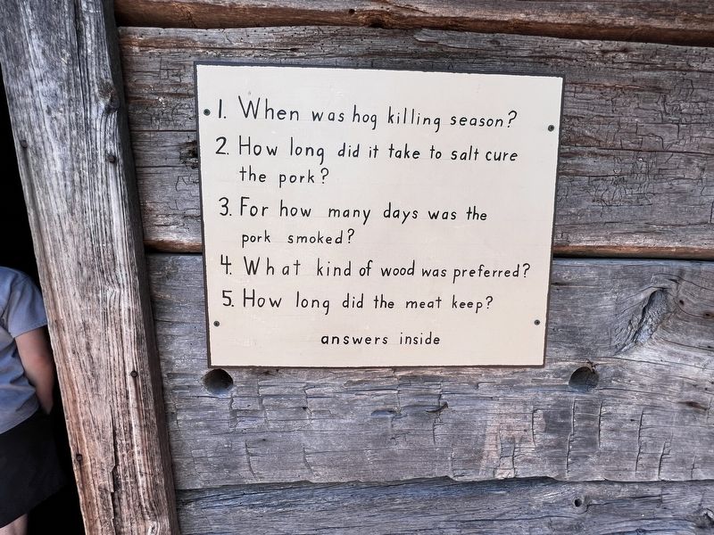 The Smokehouse Marker. Click for full size. The Smokehouse Marker image. Click for full size.