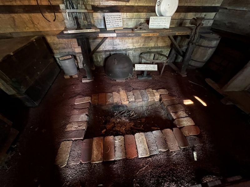 Inside the Smokehouse. Click for full size. Inside the Smokehouse image. Click for full size.