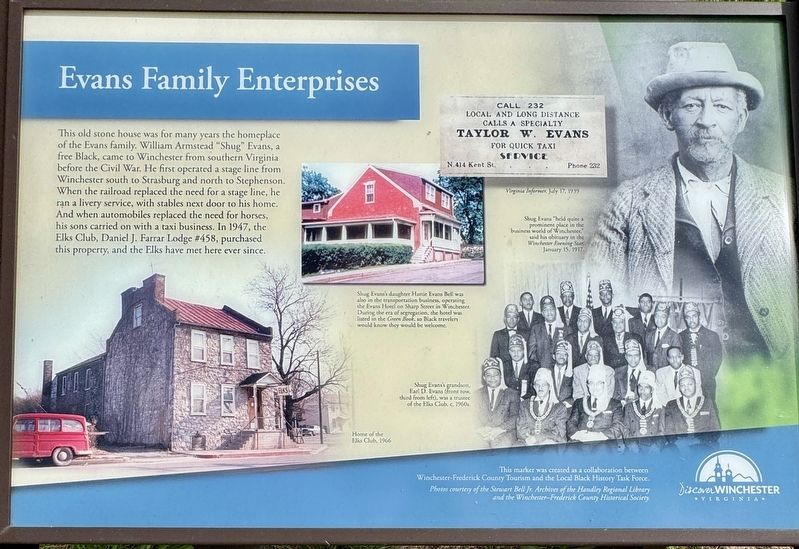Evans Family Memories Marker. Click for full size. Evans Family Memories Marker image. Click for full size.