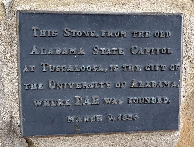 Sigma Alpha Epsilon Fraternity Marker. Click for full size. Sigma Alpha Epsilon Fraternity Marker image. Click for full size.