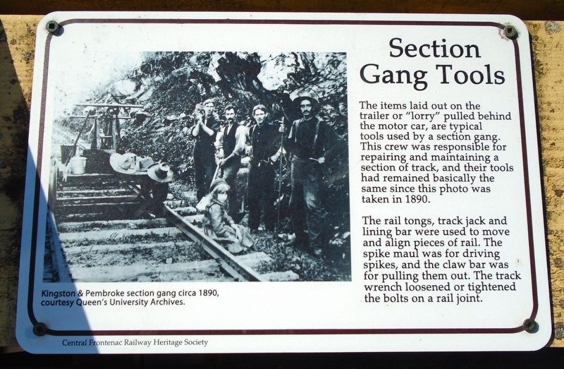 Section Gang Tools Marker. Click for full size. Section Gang Tools Marker image. Click for full size.