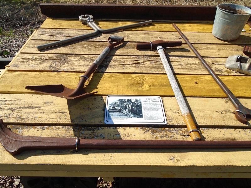 Section Gang Tools and Marker. Click for full size. Section Gang Tools and Marker image. Click for full size.
