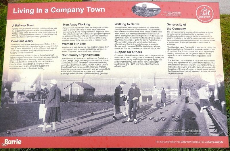 Living in a Company Town Marker. Click for full size. Living in a Company Town Marker image. Click for full size.