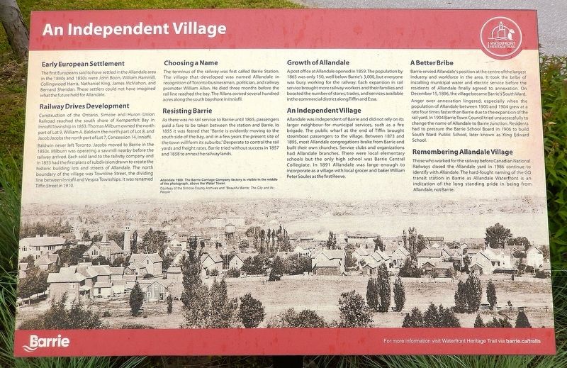 An Independent Village Marker. Click for full size. An Independent Village Marker image. Click for full size.