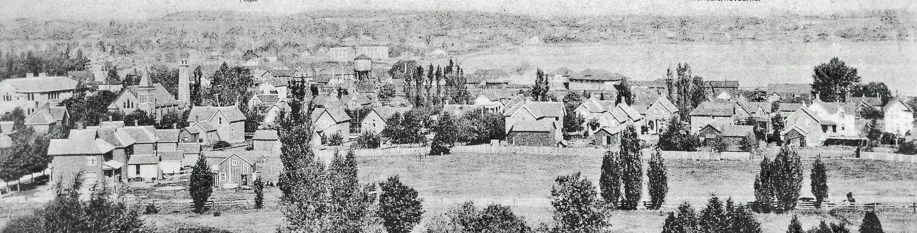 Marker detail: Allandale, 1909. Click for full size. Marker detail: Allandale, 1909 image. Click for full size.