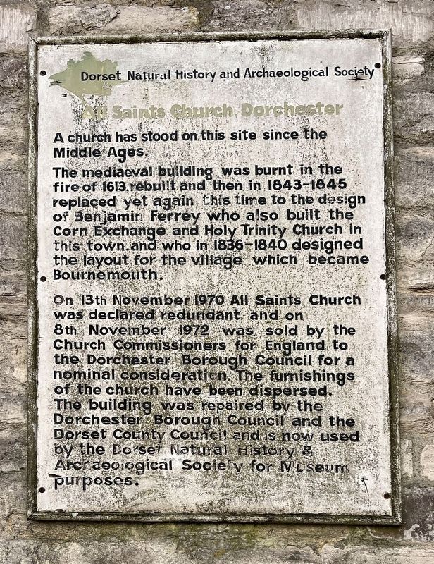 All Saints Church Marker. Click for full size. All Saints Church Marker image. Click for full size.