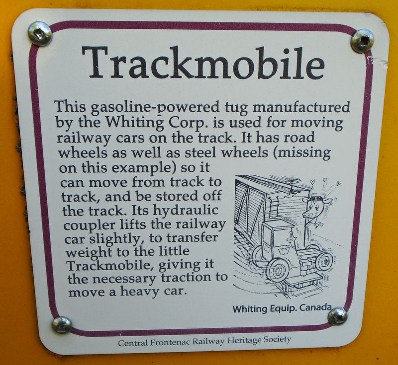 Trackmobile Marker. Click for full size. Trackmobile Marker image. Click for full size.