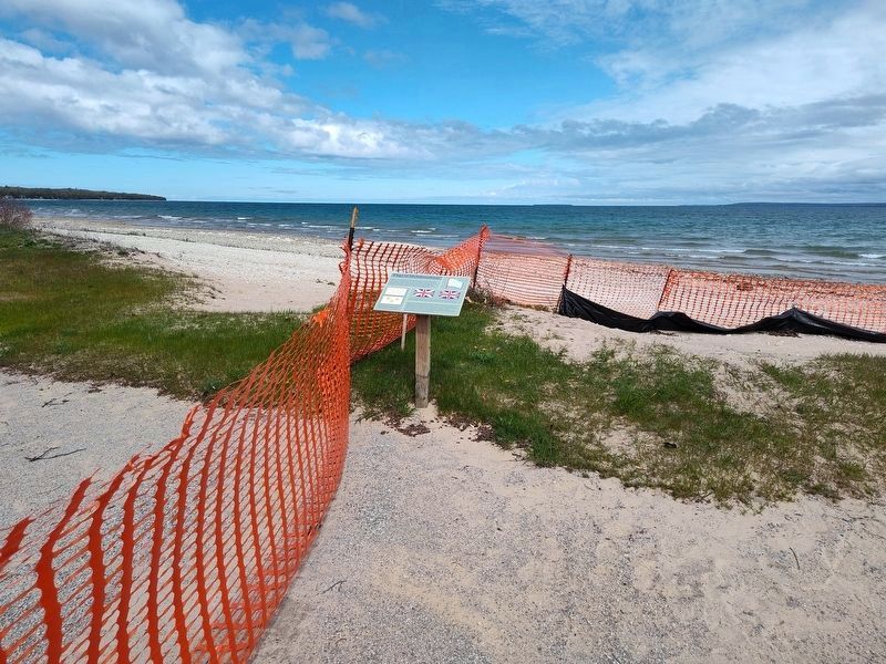 Flags of Michilimackinac Marker image. Click for full size.