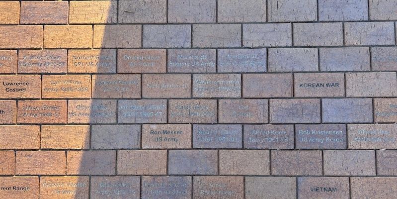Korean War Veteran Pavers 2. Click for full size. Korean War Veteran Pavers 2 image. Click for full size.