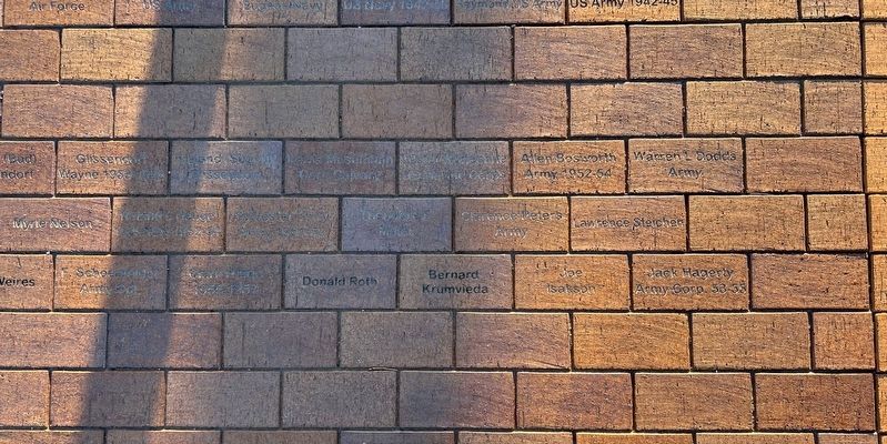 Korean War Veteran Pavers 4. Click for full size. Korean War Veteran Pavers 4 image. Click for full size.