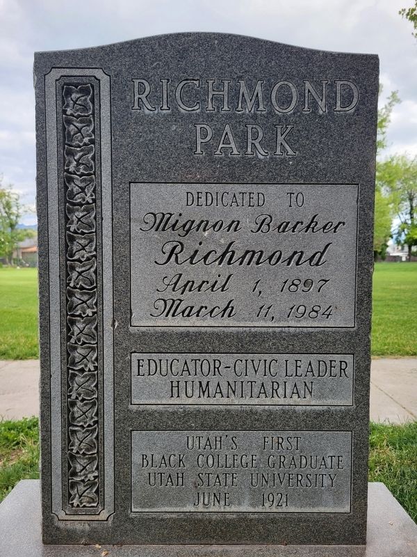 Richmond Park Marker. Click for full size. Richmond Park Marker image. Click for full size.