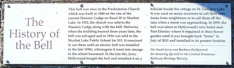 History of the Bell Marker. Click for full size. History of the Bell Marker image. Click for full size.