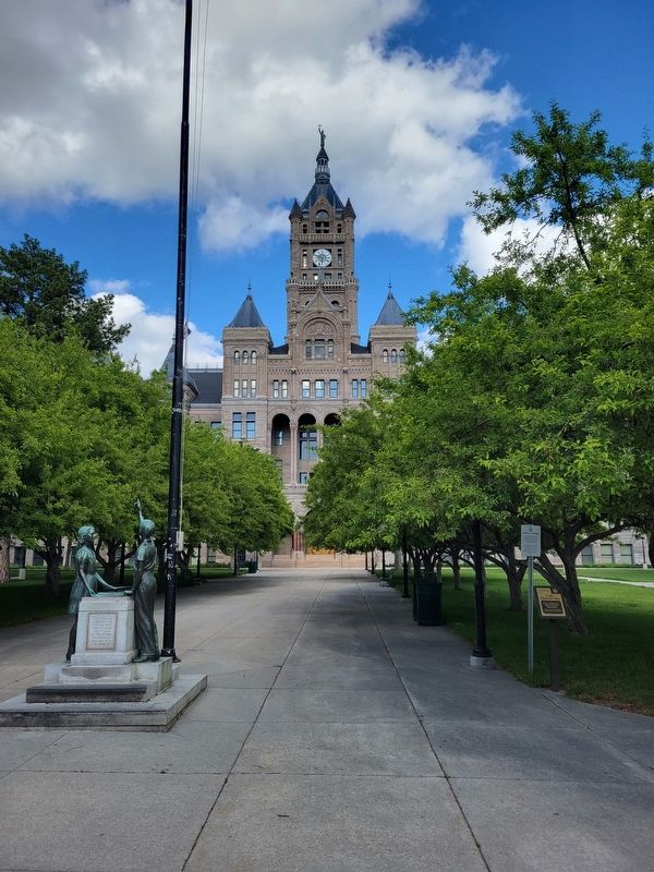 Salt Lake City and County Building Marker. Click for full size. Salt Lake City and County Building Marker image. Click for full size.