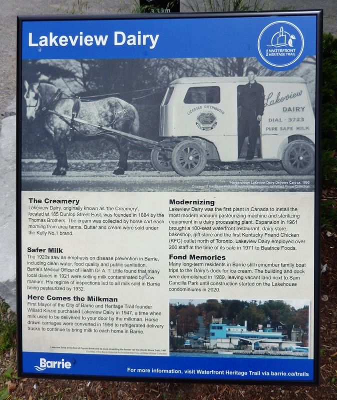 Lakeview Dairy Marker image. Click for full size.