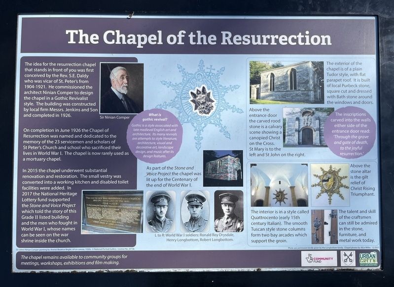 The Chapel of the Resurrection Marker. Click for full size. The Chapel of the Resurrection Marker image. Click for full size.