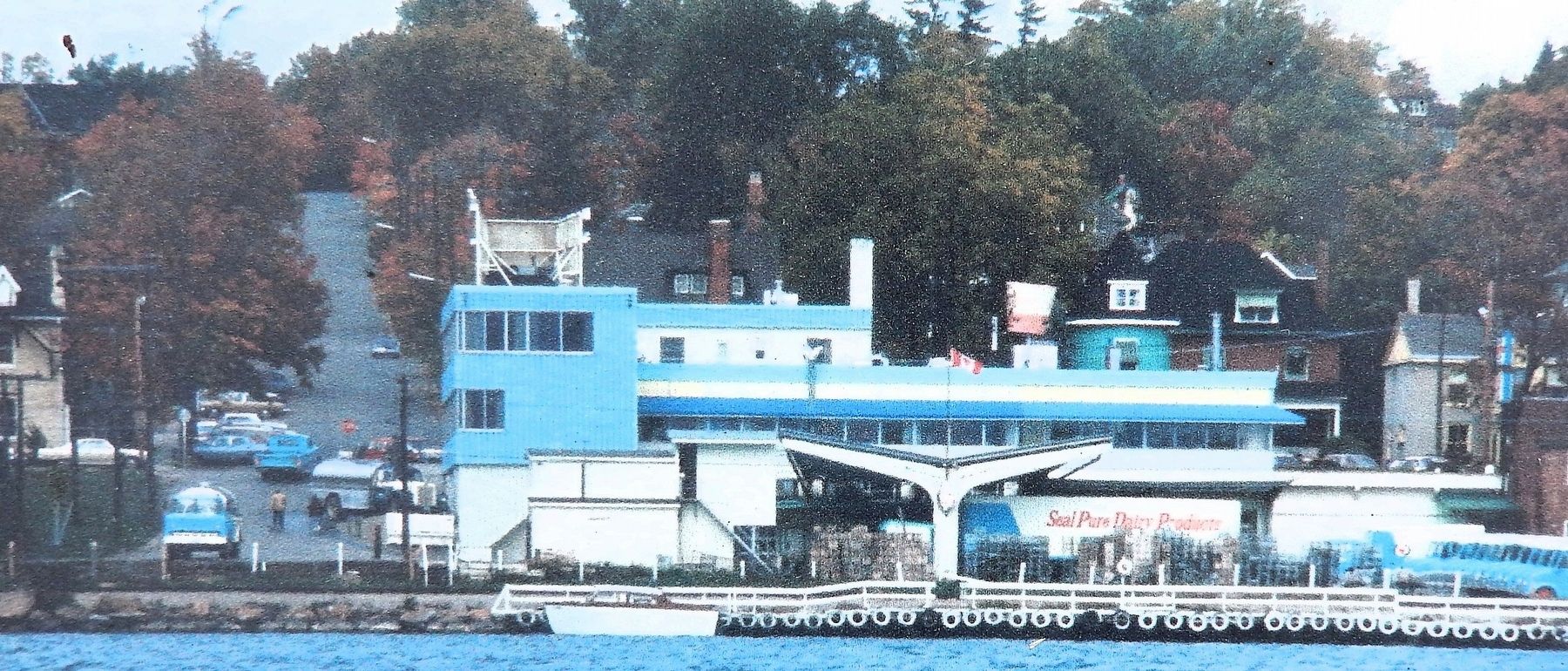 Marker detail: Lakeview Dairy at the foot of Poyntz Street, 1967 image. Click for full size.