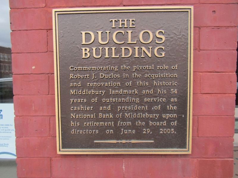 The Duclos Building Marker image. Click for full size.
