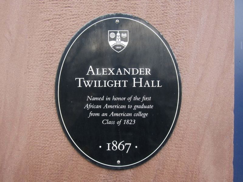 Alexander Twilight Hall Marker image. Click for full size.