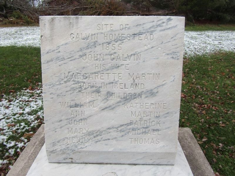 Site of Calvin Homestead Marker. Click for full size. Site of Calvin Homestead Marker image. Click for full size.
