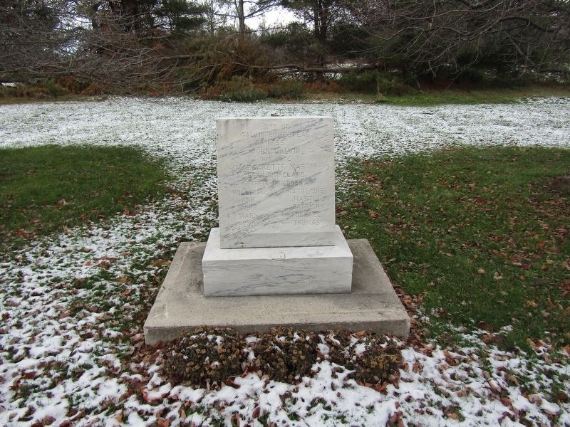 Site of Galvin Homestead Marker. Click for full size. Site of Galvin Homestead Marker image. Click for full size.