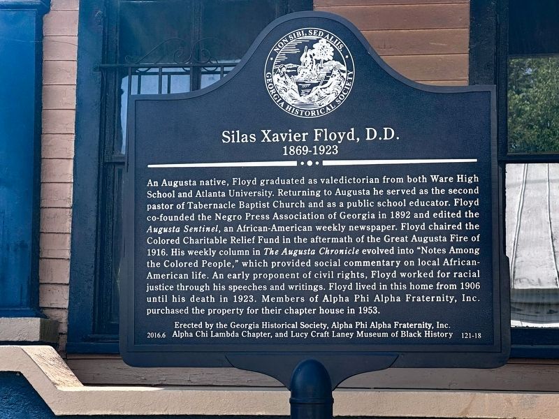 Rev. Silas Xavier Floyd, D.D. Marker image. Click for full size.