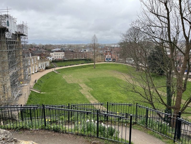 Tonbridge Castle courtyard. Click for full size. Tonbridge Castle courtyard image. Click for full size.