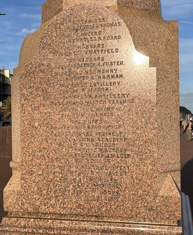South African War Memorial. Click for full size. South African War Memorial image. Click for full size.