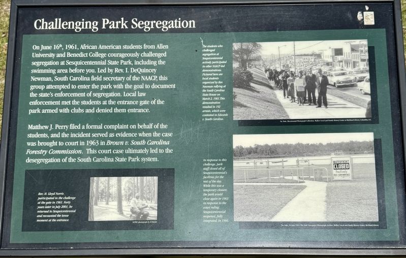 Challenging Park Segregation Marker image. Click for full size.