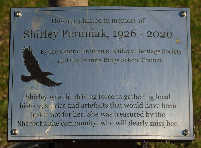 Shirley Peruniak, 1926 - 2020 Marker. Click for full size. Shirley Peruniak, 1926 - 2020 Marker image. Click for full size.