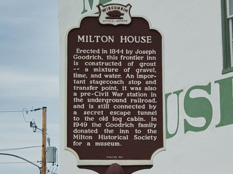 Milton House Marker image. Click for full size.