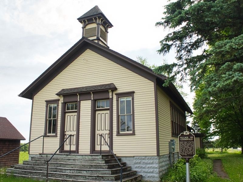 Cooksville Schoolhouse in 2025 image. Click for full size.