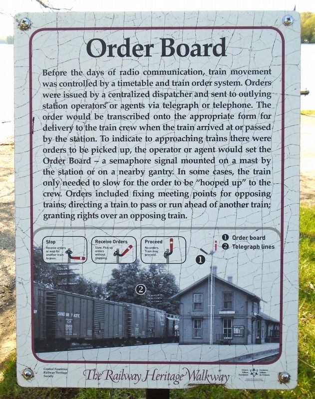 Order Board Marker. Click for full size. Order Board Marker image. Click for full size.