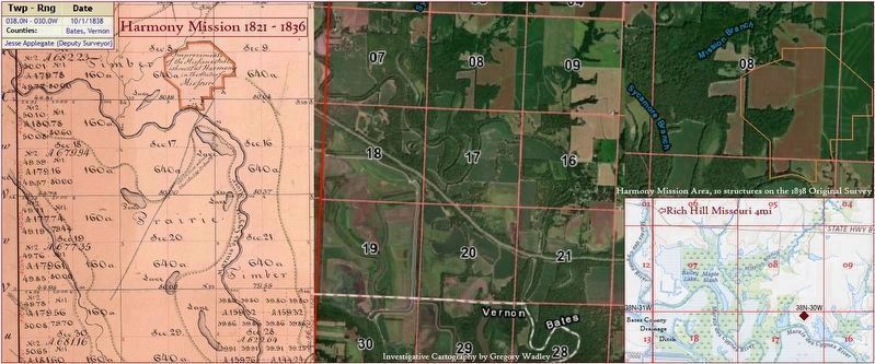 The Harmony Mission Location, East of Rich Hill, Missouri image. Click for full size.