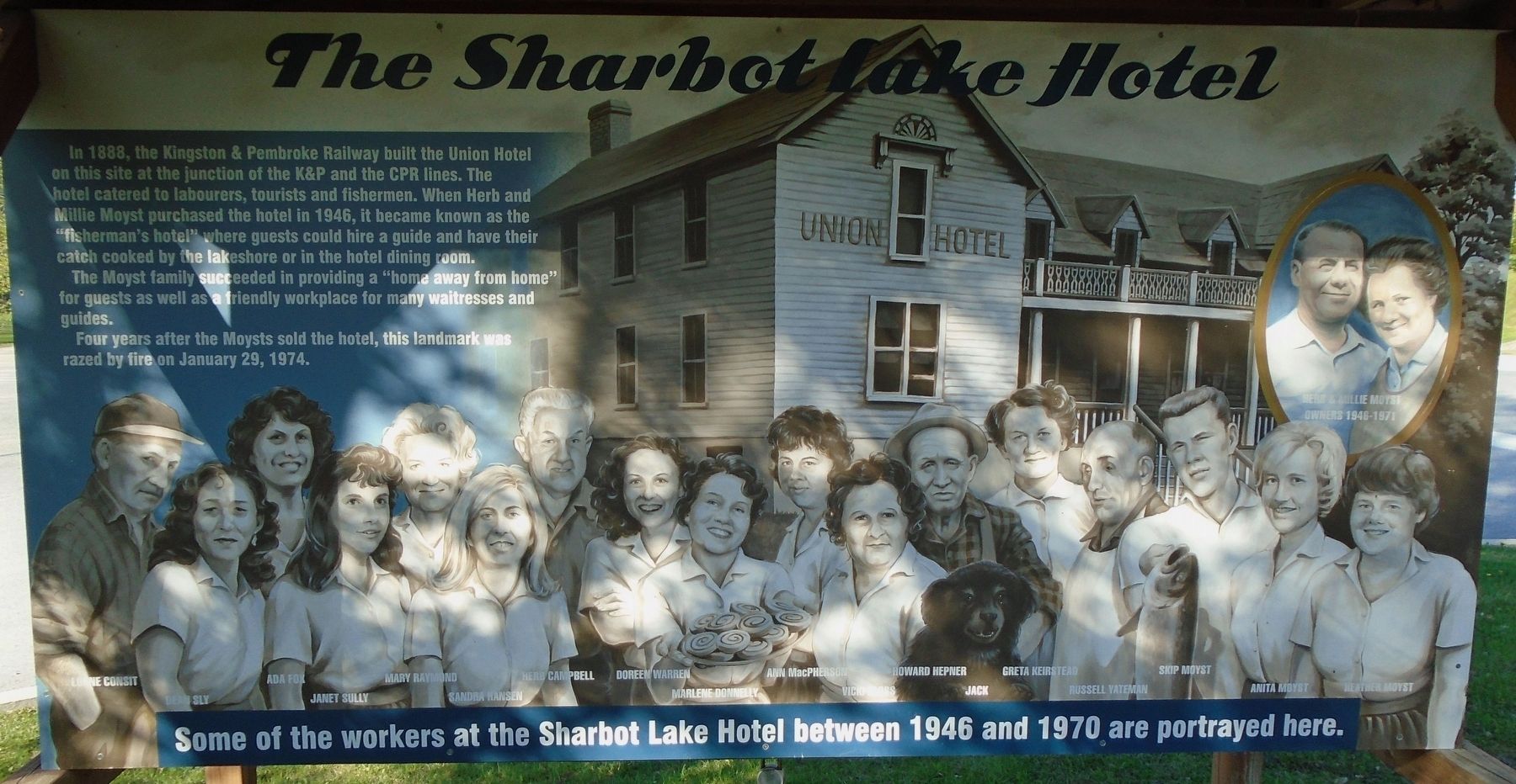 The Sharbot Lake Hotel Marker image. Click for full size.