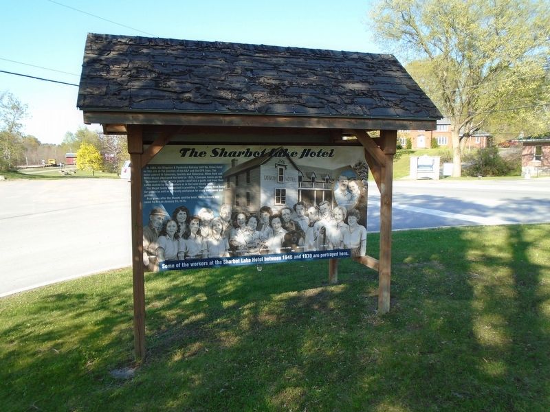 The Sharbot Lake Hotel Marker image. Click for full size.