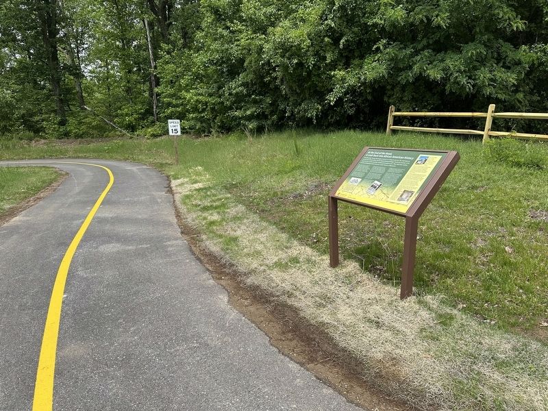 At the End of the Road Marker - wide view image. Click for full size.