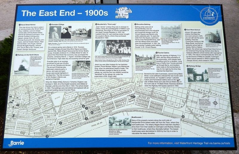 The East End � 1900s Marker image. Click for full size.