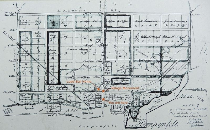 Marker detail: 1812 survey for the village of "Kempenfelt". Click for full size. Marker detail: 1812 survey for the village of "Kempenfelt" image. Click for full size.